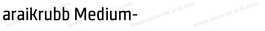 araikrubb Medium字体转换